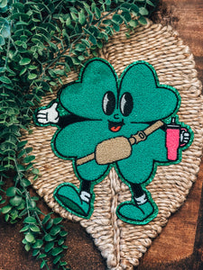 Lucky Four Leaf Chenille Patch