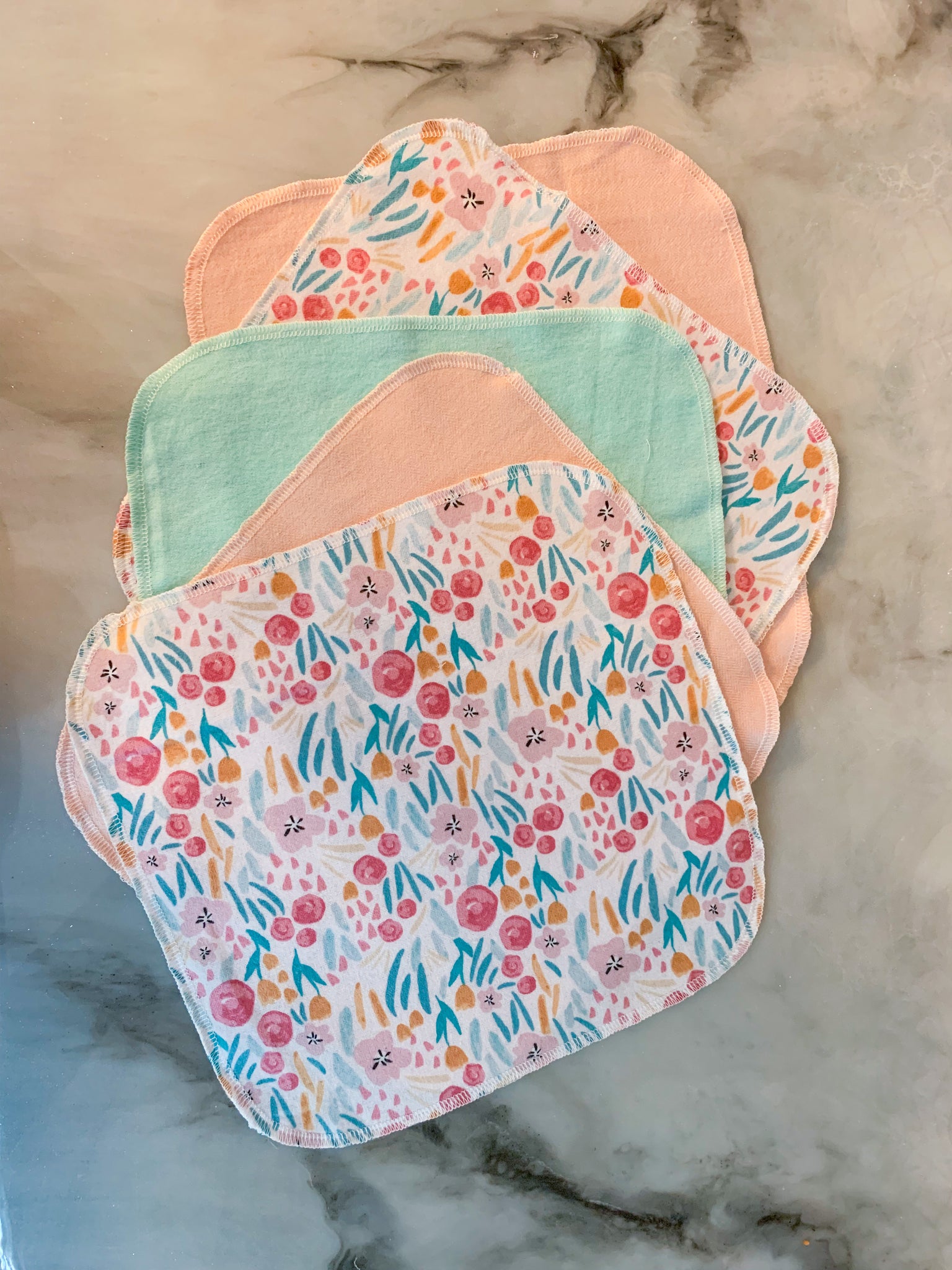 Pastel Floral Reusable Paper Towels